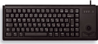 Tastierë Cherry Compact me trackball, USB, QWERTY UK, e zezë