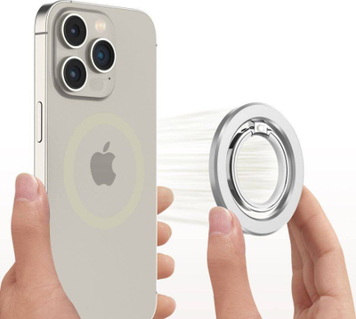 Unazë telefoni Tech-Protect MMR300 MagSafe, magnetike, argjendtë