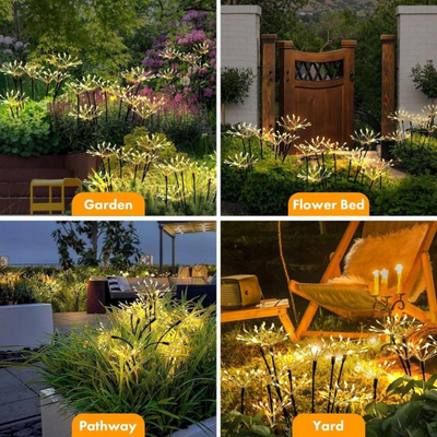 Llambë diellore dekorative Saska Garden, 72cm, 60 LED, e zezë