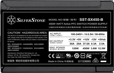 Burim energjie SilverStone SX450-B SST-SX450-B SFX, 450W