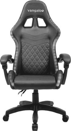 Karrige gaming VANGALOO, me ngritje me gaz, lëkurë sintetike, e zezë