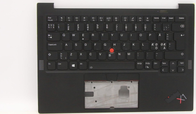 Tastierë Lenovo ThinkPad X1, me TrackPoint, me hapësirë për touchpad, e zezë