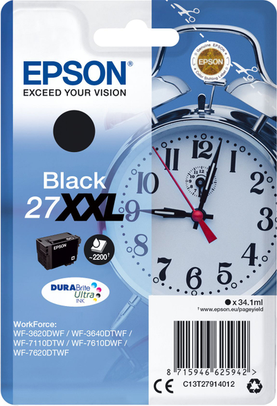 Kartush boje Epson 27XXL C13T27914022, DuraBrite Ultra, i zi