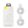 Set kabllosh të dhënash Baseus Simple Wisdom USB në Lightning 2.4A (2PCS/Set 1.5m i bardhë)