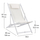 Karrige lounge Kea 59.5×102.5×94 cm (HM5076.04), bardhë