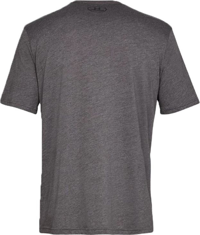 Bluzë sportive Under Armour Sportstyle Left Chest SS, për burra, pambuk, gri
