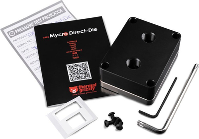 Bllok uji CPU Thermal Grizzly Mycro Direct Die, socket AM5, G1/4", i zi