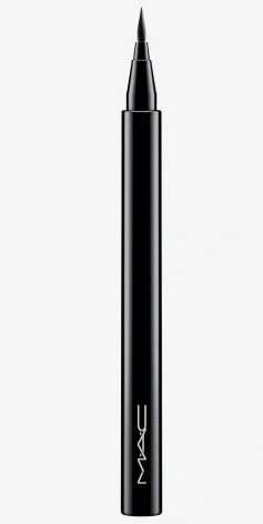 Laps sysh MAC 24H Ultra Fine Eyeliner Brushblack, i zi, rezistent në ujë, 0.67g