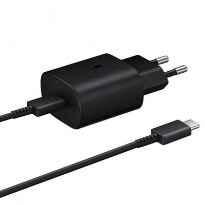 Полнач за ѕид Samsung EP-TA800, 25W, Super Fast Charging, црн