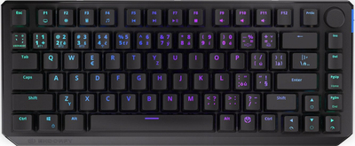 Tastierë gaming Endorfy Thock 75% Wireless, mekanike Kailh Box Black, RGB, layout CZ/SK, e zezë
