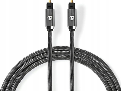 Kabllo optike audio Nedis CATB25000GY20, TOSLINK, 2 m, gri