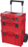 Set karrocë me kuti veglash Qbrick System PRIME Set 1, IP66, me rrota gome, e kuqe