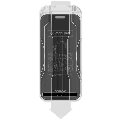 Xham mbrojtës Proove Privacy 360 me Installation Box për iPhone 16 Pro Max, 9H