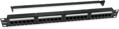 Patch panel Equip 135426, 24 porta RJ45, 1U, për kabinet 19"