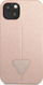 Mbrojtëse telefoni Guess Saffiano Triangle Logo për iPhone 14 Plus 6.7", kasë e fortë, rozë