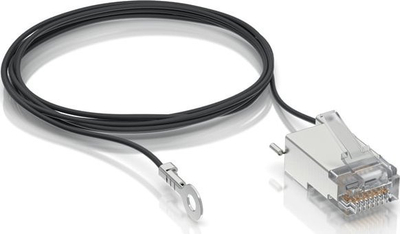 Kabllo rrjeti Ubiquiti UISP Connector GND, RJ45, 1m, e zezë