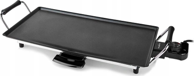 Grill elektrik tavoline Nedis Teppanyaki, 47.5cm x 26.5cm, me veshje jo ngjitëse, ngjyrë e zezë