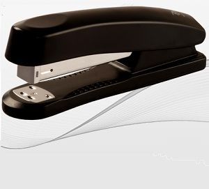 Kapëse letrash Tetis Stapler, plastik‑metal, e zezë