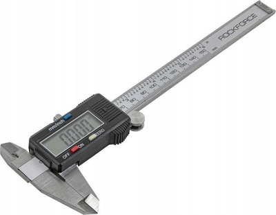 Kalibër digjital Rockforce 150mm, ekran LCD, çelik inox