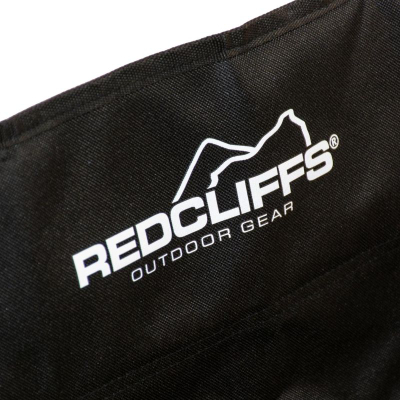 Karrige palosëse kampingu RedCliffs Outdoor, me jastëk, poliestër, e zezë