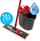 Set mop Vileda Ultramax XL, me kovë, 42 cm, e kuqe e bardhë