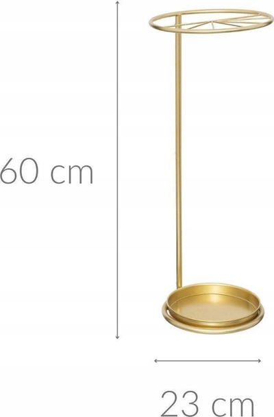 Stativ çadrash Atmosphera Interior Designer, metal, D23cm 60cm, ngjyrë flori