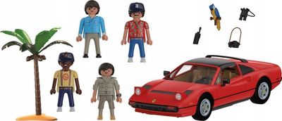 Set lodër Playmobil Ferrari 308 GTS Quattrovalvole 71343, model Magnum PI, me figura, i kuq