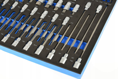 Set çelësash e bitash Torx GEKO 102 copa, 1/4" dhe 1/2"