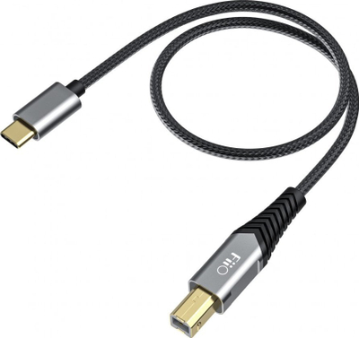 Kabllo USB FiiO USB C në USB B, 0.5 m, e zezë
