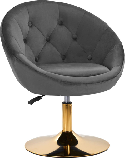 Karrige zyre Swivel Chair 4Rico Qs-Bl12G, me rrotulla, për trupin, gri