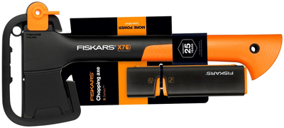 Sëpatë universale Fiskars X7, 35.5cm, 0.47kg, portokalli
