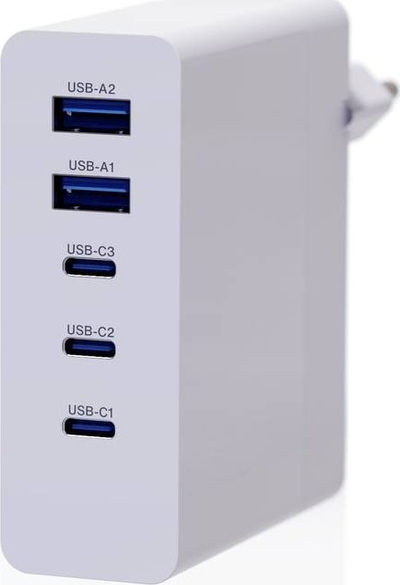 Karikues Verico Mojo 4OJ ABGWE1 N1, 140W GaN, 5 dalje, i bardhë