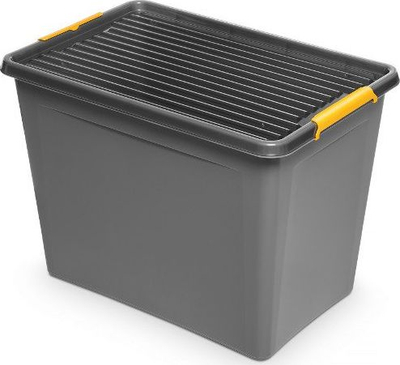 Контејнер за складирање Orplast, 80l, 39x58x42cm, сив