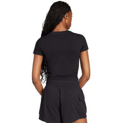 Блуза за бебе adidas Essentials 3 Stripes Slim Fit, памук еластан, бела