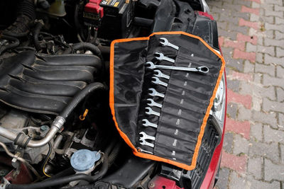 Set çelësash kombinim Neo Tools, 12 copë, me ragllëk, në çantë
