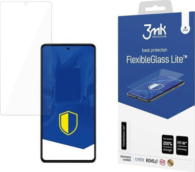 Mbrojtës ekrani 3MK FlexibleGlass Lite për Xiaomi Redmi Note 12 Pro, xham hibrid 0.16mm, rezistent ndaj gërvishtjeve, transparent