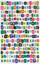 Stickers letre Titanum, 6 fletë, me shkronja edhe numra, 1362 copë