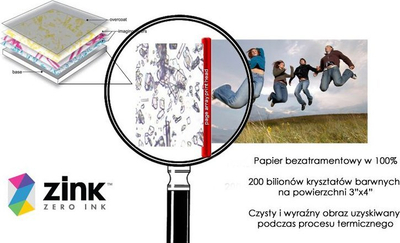 Letër fotografike HP Sprocket Zink, 3.5 x 4.25", 20 fletë, me ngjitës mbrapa