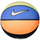 Top basketbolli Nike Swoosh Skills, 100% gomë, për mrena edhe jashtë, blu portokalli e zi