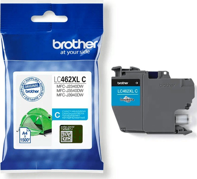 Patronë boje Brother LC462XLC, XL, cyan, origjinale