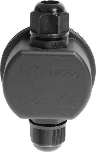 Kuti rrumbullake instalimi Polmark PO2-3T, 3 pista, IP66, gri