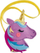 Set qepjeje çantë Stnux Unicorn, për fëmijë, filc, vjollcë