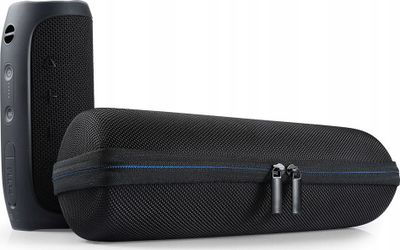 Kuti mbrojtëse Tech-Protect HardPouch për JBL Flip 3 4 5 6, plastike e fortë, me karabinë, e zezë
