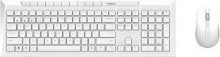 Set tastjere dhe mi Rapoo 8210M, pa tel, USB, i bardhë
