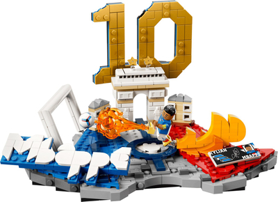 Set LEGO Editions Kylian Mbappé 43013, futboll, shumëngjyrësh