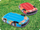 Pistë garash fryrëse Intex Inflatable Sliding Drop Track Slide, me 2 makina, shumëngjyrëshe