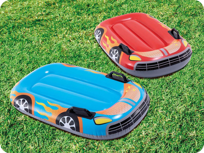 Pistë garash fryrëse Intex Inflatable Sliding Drop Track Slide, me 2 makina, shumëngjyrëshe