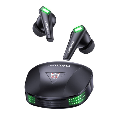 Kufje gaming pa tela Onikuma T308, Bluetooth 5.3, 6 orë bateri, të zeza