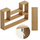 Raft muri Edaxo TALO, 100 x 60 x 16 cm, MDF, dru natyral
