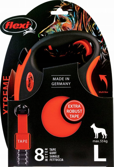 Поводник за кучиња Kerbl Flexi Xtreme, до 55 kg, еластичен, сив